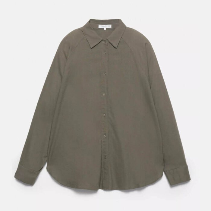 Rustic linen blend shirt