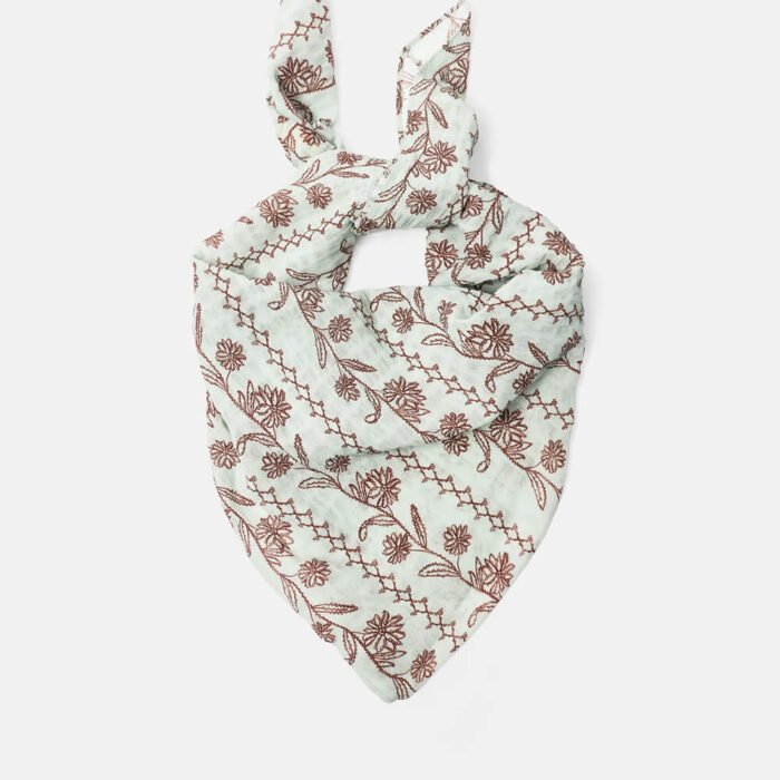 Embroidered scarf